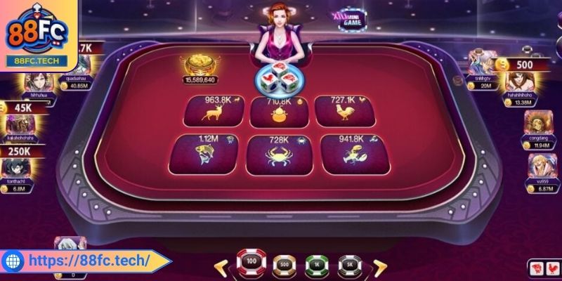 Trò bầu cua 88FC đang gây hot cộng đồng mạng